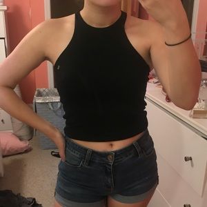 Express racer back crop top